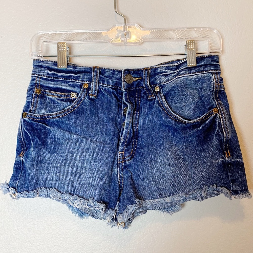 Free People Cut Off Denim Shorts 25